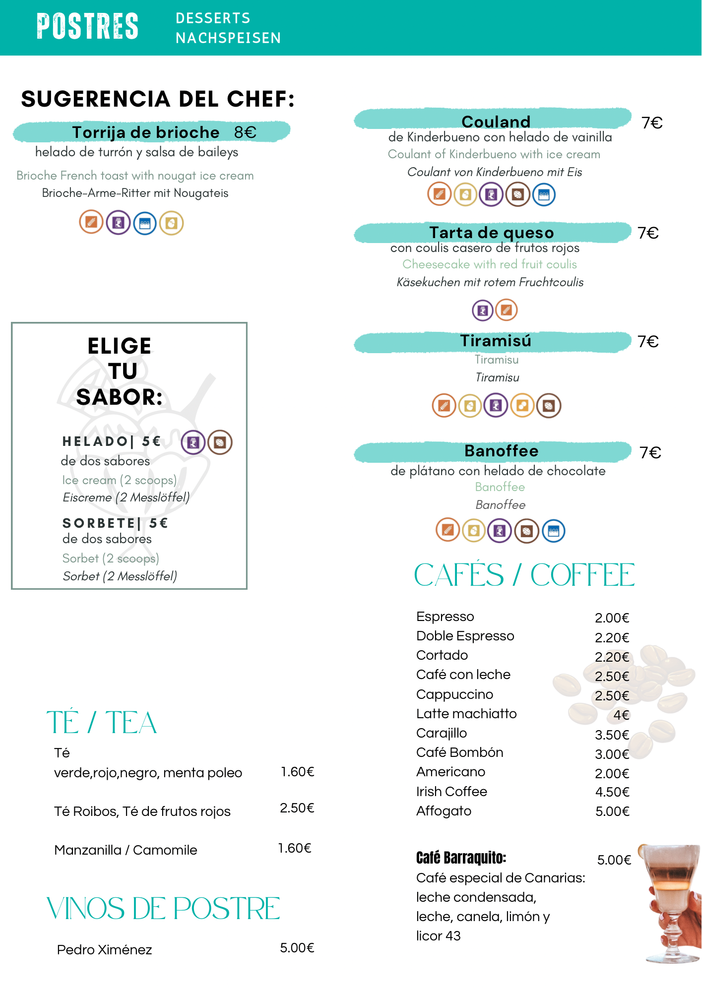 Carta EAT&DRINK 2025